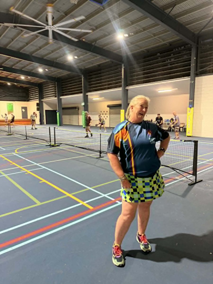 Player on court during session